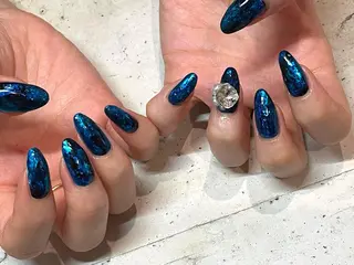 ネイル 韓国/ワンホン/長さ 出しつけ放題🎀のネイルデザイン