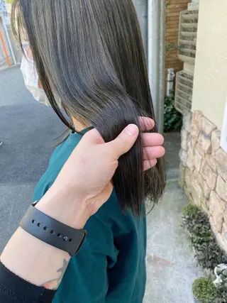 ロング Sabby氏川洸希 パーマのヘアスタイル