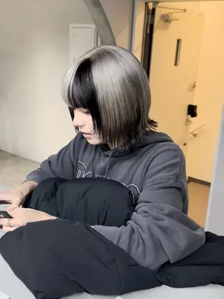 ショート カラー ¥0メニューあり/ カット/パーマのヘアスタイル