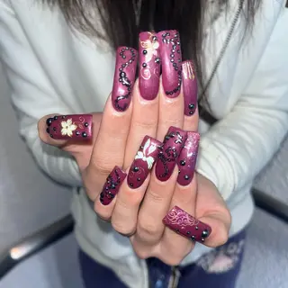 ネイル BANSA ˖ ࣪⊹ 大阪 個性派 派手のネイルデザイン
