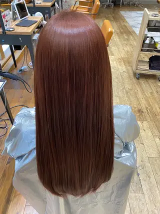 カラー 銀座/レイヤー 顔周りカット溝手優太のヘアスタイル