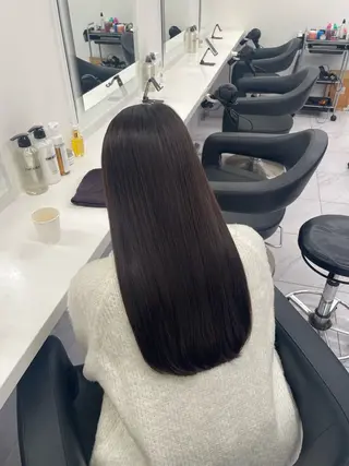 カラー ヘアアレンジ 🖤艶髪／髪質改善 横浜美容室／ゆりのヘアスタイル