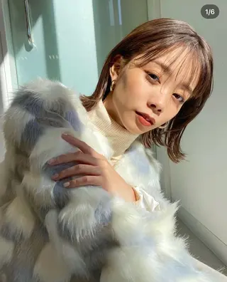 ミディアム ナツミ🌼新越谷/ 骨格修正/艶髪のヘアスタイル