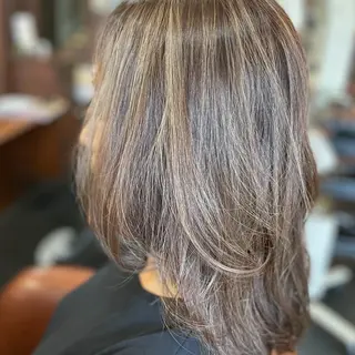 ミディアム カラー ヘアアレンジ Hikari /京都駅美容室のヘアスタイル