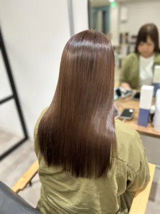 ロング カラー パーマ 白髪ぼかし特化美容師 古賀雄歩のヘアスタイル