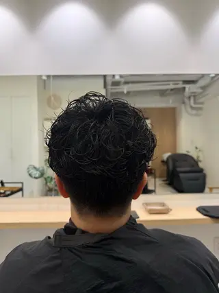 ショート パーマ たなべ かずきのヘアスタイル