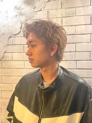 ショート カラー メンズ ✂︎メンズ特化船橋 パーマ優希のヘアスタイル