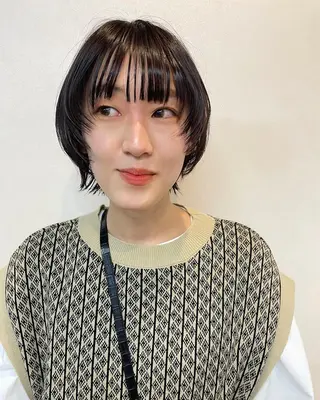 ショート カラー パーマ ヘアアレンジ メンズ キッズ ネイル マツエク・マツパ アイブロウ tatsumi/ボブ ウルフ/レイヤーのヘアスタイル
