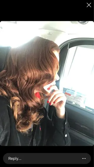 ロング カラー パーマ ご新規様限定 透明感カラーKANAのヘアスタイル