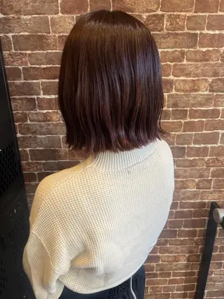 ミディアム カラー パーマ ヘアアレンジ メンズ キッズ ネイル マツエク・マツパ アイブロウ 久木原 ゆりのヘアスタイル