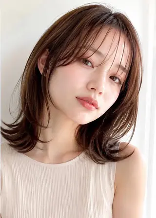 ミディアム カラー LOVESTOIKE 堂本のヘアスタイル