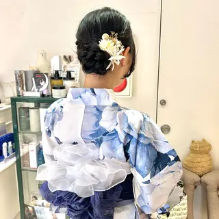 ロング カラー ヘアアレンジ 吉水 彩乃 /ボブ/艶感カラーのヘアスタイル