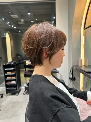 ショート 縮毛矯正/レイヤー taiga🧡のヘアスタイル