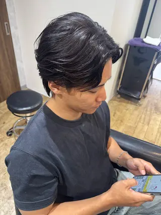 パーマ メンズ 辻田 七海のヘアスタイル