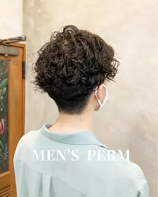 パーマ メンズ カット スパのヘアスタイル