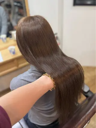 カラー 赤み消し✨️ベージュ 【駒沢大学】のヘアスタイル