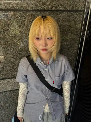 ミディアム 山下 夏季のヘアスタイル