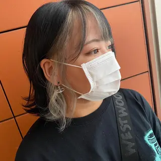 ミディアム カラー 井手 孔介のヘアスタイル
