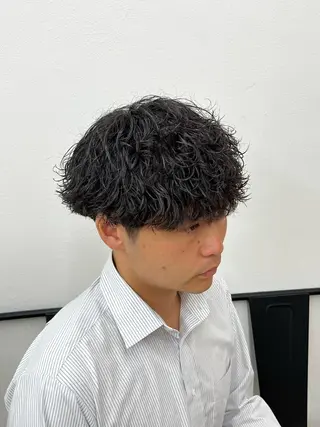 ショート パーマ メンズ ✂︎メンズパーマ✂︎ 伊藤秀真のヘアスタイル