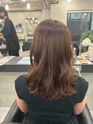セミロング カラー Endearing 🌟銀座のヘアスタイル