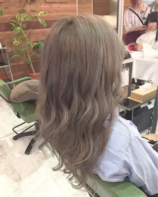 セミロング ロング カラー 青木 茂樹⭐️ 透明感カラーのヘアスタイル