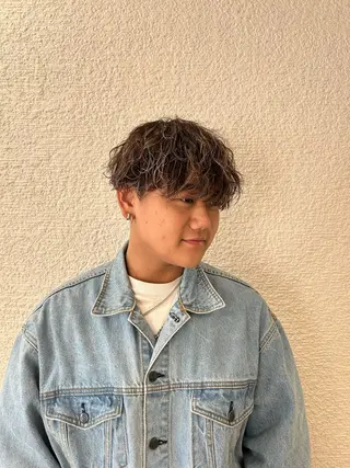 ショート パーマ ヘアアレンジ/ベー ジュchiakiのヘアスタイル