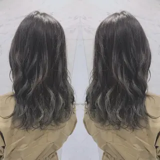 セミロング カラー 重政 和樹のヘアスタイル