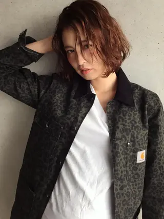 ショート 透明感カラー🌿ボブ ✨飛田 ケイのヘアスタイル
