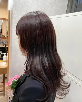 セミロング カラー イワタ マハ/ minim hairのヘアスタイル