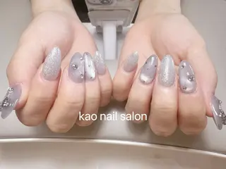 ネイル kao nail マグネット/長さだしのネイルデザイン