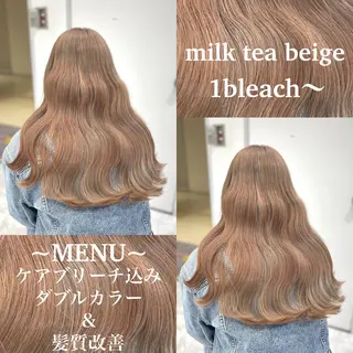 ロング カラー 色落ち綺麗🩰ハイ トーン🎀RINKAのヘアスタイル