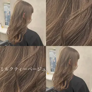 セミロング カラー ヘアアレンジ 💞あざと可愛い💞 児玉大地のヘアスタイル