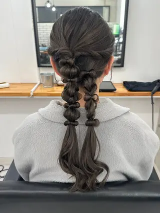 ヘアアレンジ 🎀透明感 カラーHiROEのヘアスタイル