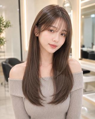 ミディアム jill by gisel 博多のヘアスタイル