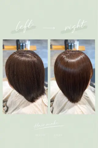 ミディアム フジイイブキ 髪質改善カラーのヘアスタイル