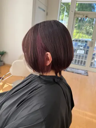 ショート カラー 京極 日陽のヘアスタイル