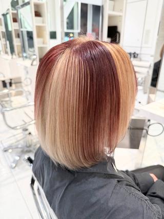 ショート ブリーチなし艶カラー 東家のヘアスタイル