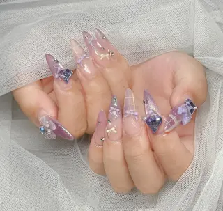 ロング カラー hiro koのネイルデザイン