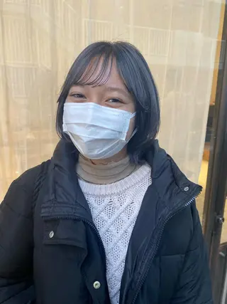 ミディアム カラー 関 桃萌果のヘアスタイル