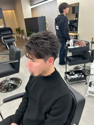 ショート カラー パーマ メンズ キッズ 【横浜メンズ特化】 💥りょうま💥のヘアスタイル