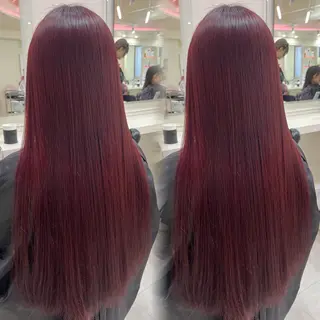 カラー 🍒ブリーチなし🍒 暖色🍒YUUNAのヘアスタイル