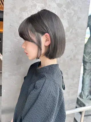 ショート カラー メンズカット ブリーチ ‬JINのヘアスタイル