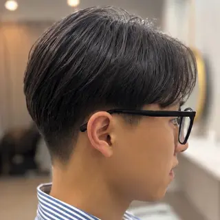 メンズ シースルーマッシュ 🍒毛流れ🖤アヤネのヘアスタイル