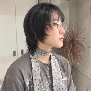 ショート 韓国レイヤー🇰🇷 メンズ 細江美紅のヘアスタイル