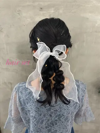 ヘアアレンジ ✨透明感艶カラー ✨💍Yuri💍のヘアスタイル