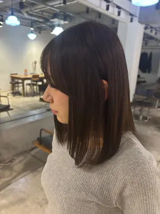 ミディアム カラー 透明感カラー/ヘア アレンジ/あみ🎶のヘアスタイル