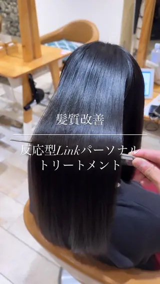 セミロング 【髪質改善/透明感】 上野 聖斗のヘアスタイル