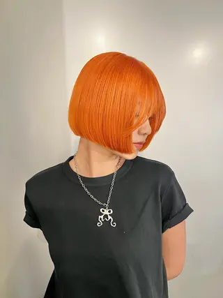 ショート カラー ボブカットモデル 募集中　ukaのヘアスタイル