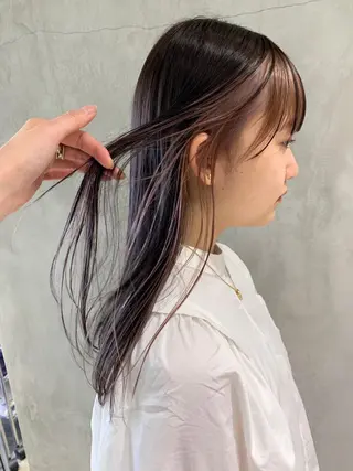 ロング カラー ヘアアレンジ 艶ハイトーン/ヘア アレンジAYAKAのヘアスタイル