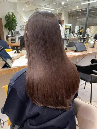 ミディアム カラー パーマ ヘアアレンジ メンズ キッズ ネイル マツエク・マツパ アイブロウ ⭐️銀座/ショート/ 艶カラー/りょうがのヘアスタイル